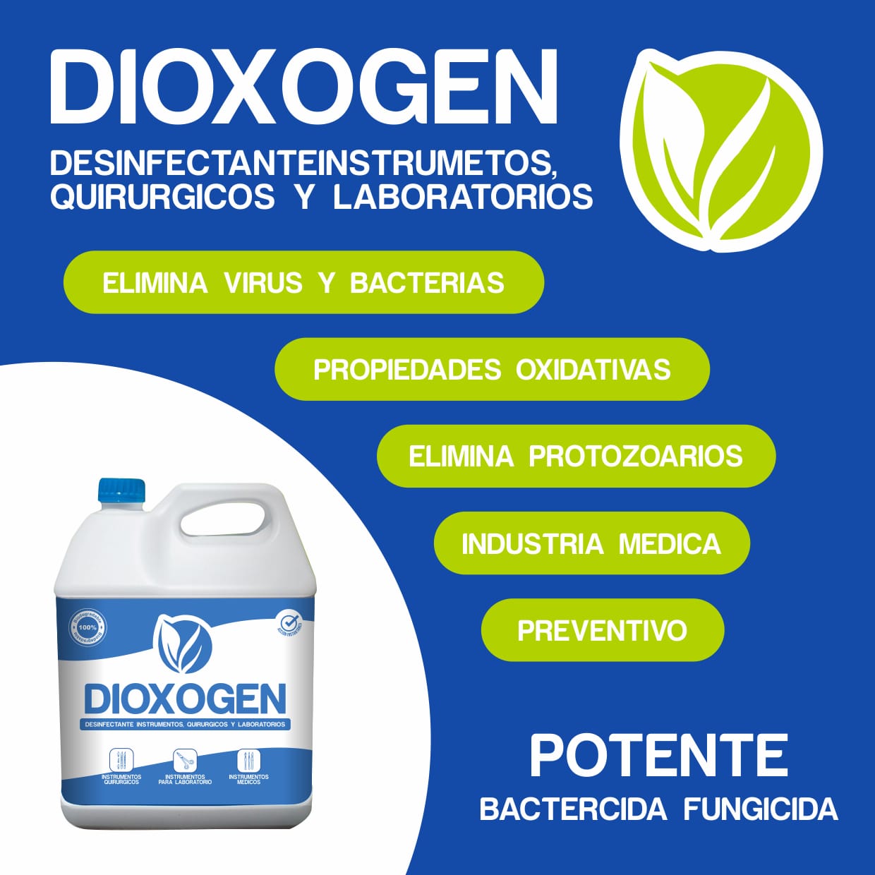 DIOXOGEN QUIRÚRGICO Y LABORATORIO