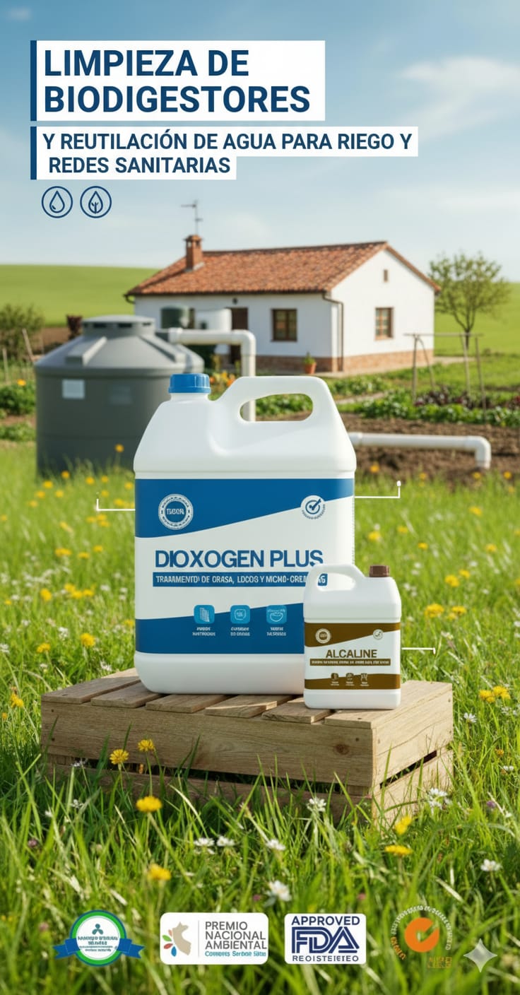 DIOXOGEN PLUS KIT Desinfectante para Biodigestores Kit